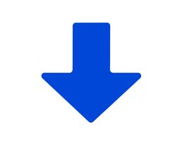 ToughStripe® Floor Marking Tape Arrows -  Polyester, Solid Color, Blue, 2" x 5"