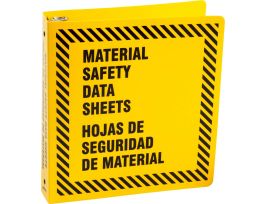 1.5" Bilingual Binder Yellow, 11" H x 2" D, Black on Yellow
