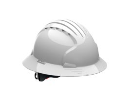 JSP Evo6161 Full Brim, Orange, 6-Pt Textile Susp, Wheel Ratcht, Class E