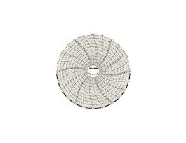 Chart Paper for 6" Circular Recorders; 24 hour, 0 to 50C
