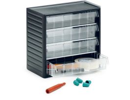 CLEAR PARTS CABINET 4 L-06 DRAWERS