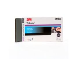 3M™ Wetordry™ Abrasive Sheet 401Q, 01998, 3000, 5 1/2 x 9 in, 50 sheets per carton, 5 cartons per case