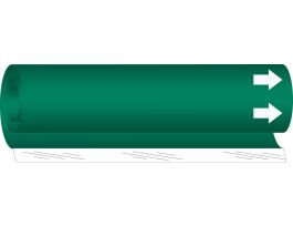 Blank Pipe Marker with Arrow, 26" H x 12" W, Fits Pipes 2.5" Dia. Thru 7.875" Dia.