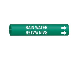 Rain Water Pipe Marker, 0.8125" H x 0.8125" W, Fits Pipes 0.75" Dia. Thru 1.375" Dia.