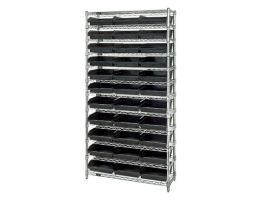 12INX36INX74IN 12 SHELF UNIT 33 BINS