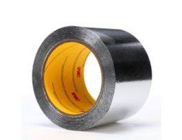 3M™ Aluminum Foil Tape 425, Silver, 150 mm x 55 m, 4.6 mil, 2 rolls per case