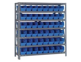 12IN X 36IN X 39IN 48 BLUE BINS 4IN BIN