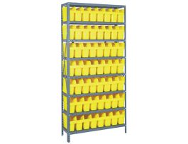 18IN X 36IN X 75IN 56 YELLOW 8IN BINS