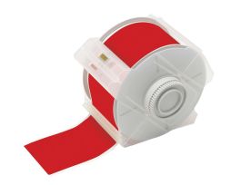 All Weather Permanent Adhesive Vinyl Label Tape for GlobalMark Printer - 2.25" Red