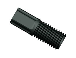 Compact Tubing End Fitting, Type S/P, 3/16"OD, 5/16"-24 UNF(M), black PP; 10/pk