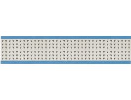 Alphabetical Acetate Cloth Upper Case Scored Wire Marking Cards, V 1800 Total