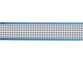 Numerical Wire Markers Permanent Adhesive Vinyl 0.75 in H Legend: 99, 1800 Total