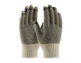 FingerNails , Cotton/Poly 7G HW, Coated Finger Tips,2 Side Blk. Dot