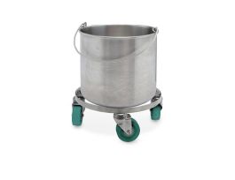 STAINLESS STEEL BUCKET 10 G WHEELS