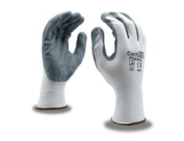 COR-TOUCH® FOAM II 13-GAUGE, WHITE NYLON SHELL, GRAY FOAM NITRILE PALM COATING