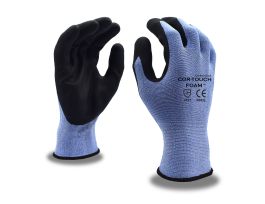 COR-TOUCH® FOAM 13-GAUGE, GRAY NYLON SHELL, BLACK MICRO-FOAM NITRILE PALM COATING