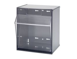 ONE BIN TILT OUT CABINET GRAY