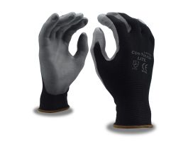 COR-TOUCH® LITE PREMIUM, 15-GAUGE, BLACK NYLON SHELL, GRAY POLYURETHANE PALM COATING