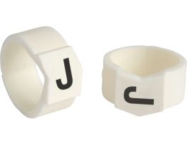 ClipSleeve Wire Markers Size 61 Nylon 0 AWG - 0 AWG, J Pack of 50 Pieces