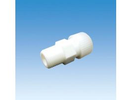 1/4TUBEX1/2NPT PTFE FITTING BORE-THR