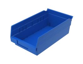 BIN SHELF BLUE 6-5/8X4X11-5/8 CS