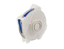 All Weather Permanent Adhesive Vinyl Label Tape for GlobalMark Printer - 0.5" Blue