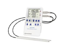 Traceable Excursion-Trac Datalogging Cryogenic Thermometer with Calibration; 2 SS Probes