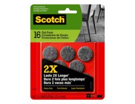 Scotch™ Heavy Duty Felt Pads 1-in Round, SP872-NA, 16-ct