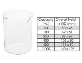 BEAKER QUARTZ 1000ML