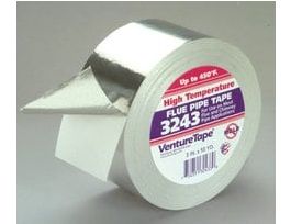 3M™ Venture Tape™ High Temperature Aluminum Foil Tape 3243, Silver, 72 mm x 45.7 m, 3.5 mil, 16 Rolls/Case