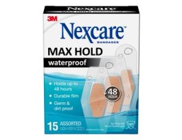 Nexcare™ Max Hold Waterproof Bandages MHW-15, Assorted 15ct