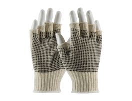 Cotton/Polyester, 7G Reg Wgt, Two Side Blk. Dot, Fingerless