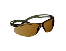 3M™ SecureFit™ 500 Series, Olive Green, Scotchgard™ Anti-Fog Coating, Brown AF-AS Lens, 20 ea/Case