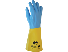 GLOVE 28 MIL LATEX-NEOPRENE 7(PR) BAG12 BG