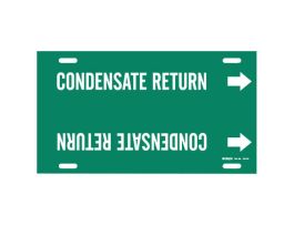 Snap-On Pipe Marker: CONDENSATE RETURN, 24" W, Fits Pipes 8" Dia. Thru 9.875" Dia.