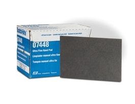 Scotch-Brite™ Hand Pad 7448B, HP-HP, SiC Ultra Fine, Gray, 6 in x 9 in, 60 ea/Case, Bulk