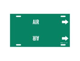 AIR Pipe Marker, 8" H x 16" W, Fits Pipes 6" Dia. Thru 7.875" Dia.