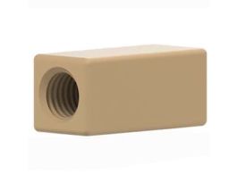 Low-Pressure Union, True ZDV Female Straight, Natural Polypropylene, 1/4-28 Flat Bottom; 1/EA