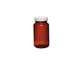 Bottle, Amber Wide-Mouth Packers, 8.5 oz, 24/cs