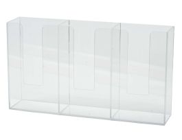 Deluxe Glove Dispenser, 11.82" H x 20" W x 7" D, Clear