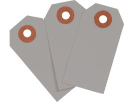 Blank Write-On Tags, 2.75" H x 1.375" W, Cardstock, Gray 1000/PK