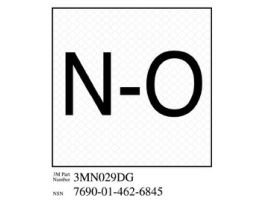 3M™ Diamond Grade™ Damage Control Sign 3MN029DG, "Norm Open", 3 in x 3 in, 10/Package