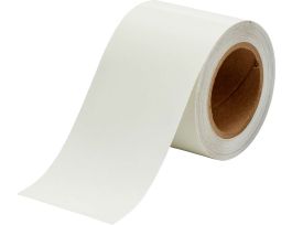 Solid Color Banding Tape for Pipe Marking - Roll Form, Pressure Sensitive Vinyl, Clear, 4" x 30 Yd