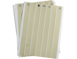 LaserTab High Temp Polyimide Lbls 0.25 in H x 1 in W Amber 38/PK