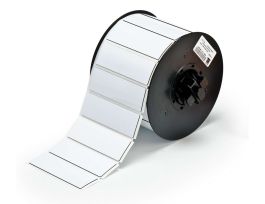 B30 Series Raised Profile Rectangular Labels 1 in H x 3 in W White 300/RL