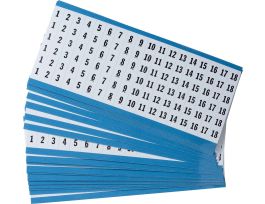 Cable Markers Glossy Permanent Vinyl, 1 to 18 450 Total