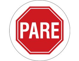 Slip-Gard Floor Sign, Stop, 17" Round, EA