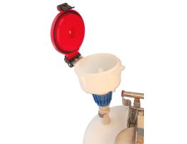 FUNNEL SAFETY WASTE SS/TEFLON O-RING 4IN