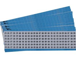 Letters and Numbers Wire Markers Aluminum Foil Legend: 175 to 199, 625 Total