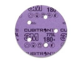 3M™ Cubitron™ II Stikit™ Film Disc 775L, 180+, 5 in x NH, D/F 5HL, Linered w/Tab, Die 500FH, 50/Carton, 250 ea/Case
